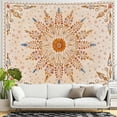 thumbnail image 3 of Gojian Boho Floral Mandala Tapestry Wall Hanging Pink Bohemian Flower Medallion Tapestry Aesthetic Watercolor Hippie Indian Small Tapestries for Bedroom Living Room Dorm Decor, 3 of 6