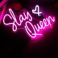 thumbnail image 3 of CADODIS Slay Queen heart Nudes Neon Sign LED Light Bar Bedroom Game Room Wall Decor USB Powered Dimmable Sign Man Cave Party Pub Café Wedding Gift, 3 of 5