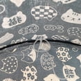 thumbnail image 2 of Hamac à Chat Suspendu Tissu Respirant Éponge Haute Charge pour Chat Fortune Bleu Animal M, 2 of 6