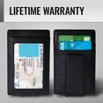 thumbnail image 2 of Slim Wallets For Men With Money Clip - Mens Wallet With Pull Strap & Magnetic Money Clip RFID Blocking, 2 of 6