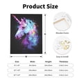 thumbnail image 2 of Sikiie Rainbow Spotted White Horse Print Canvas Decorative Hanging Painting, Anti-shrinkage Hanging Frame, Suitable for Home, Office Wall Decorations, 2 of 6