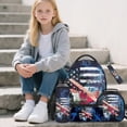 thumbnail image 2 of Jeiento Kids Backpack And Lunch Box Set 5-Piece Backpack, Lunch Bag, Pencil Case, Water Bottle Bag, Keychain, American Flag Plane School Bag for Boys Elementary Back to School Supplies, 2 of 6