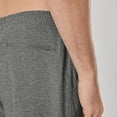 thumbnail image 3 of Busydd Mens Casual Shorts Comfy Breathable Elastic Waist Cotton Shorts Solid Color Drawstring Running Gym Shorts with Back Zipper Pocket XL, 3 of 5