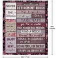 thumbnail image 5 of Retirement Gifts for Women Men Retirement Blanket Retired Throw Blanket Best Retirement Gifts Ideas 50"×60", 5 of 6