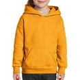 thumbnail image 1 of Gildan Youth Heavy Blend Hooded Sweatshirt, L, Gold, 1 of 2