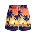 thumbnail image 3 of guisaled Men’s Swim Trunks Swim Trunks Men 5 Inch Inseam Board Shorts Summer Quick Dry Elastic Waist Hawaii Beach Shorts Swimsuit Bathing Suit, 3 of 6
