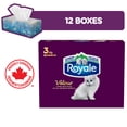thumbnail image 1 of Royale Velour, 3 Ply Facial Tissue, 12 Flat Boxes, 82 Tissues per Box, 1 of 21