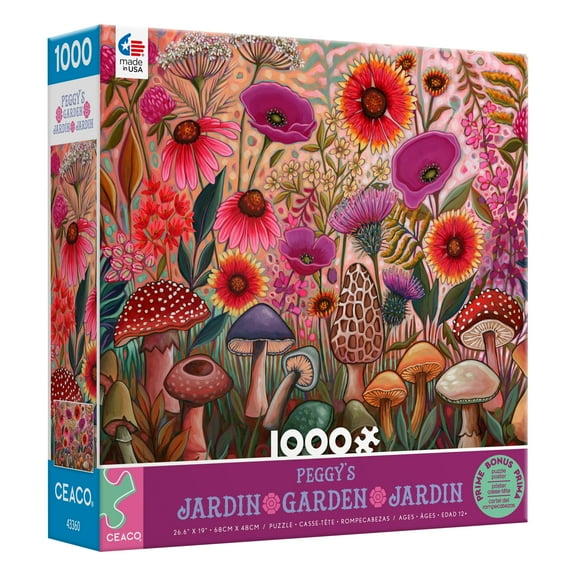 Ceaco 1000 Piece Peggy's Garden Morel of the Story Interlocking Jigsaw Puzzle