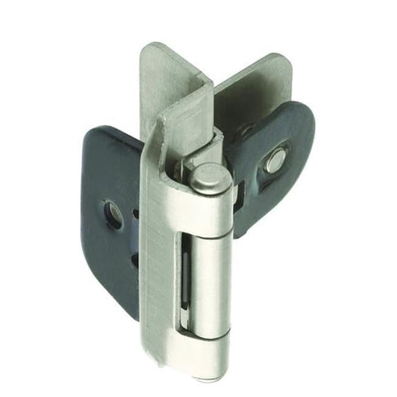 0.37 in. Double Demountable Inset Hinge, Satin Nickel