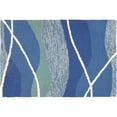 thumbnail image 1 of Homefires PP-HF045B 22 x 34 in. Tranquility Bay Indoor Outdoor Area Rug, Navy, 1 of 1