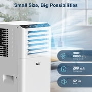 DuraComfort 8500 BTU ASHRAE Portable Air Conditioner for Room, Cools up to 250 Sq. Ft.(5100BTU SACC)