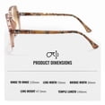 thumbnail image 5 of Ray-Ban RB1973 SQUARE II Square Shaped Non-Polarized Sunglasses for Women - Includes Official RAYBAN Eyewear Kit - Ideal Formal & Casual Wear Sunglasses - Light Brown Gradient Lens, 5 of 7
