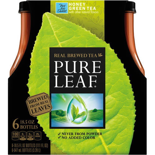 Pure Leaf Real Brewed Not Too Sweet Honey Green Tea, 18.5 Fl. 