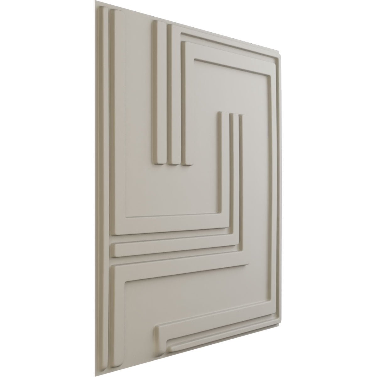 Ekena Millwork 19 5/8"W x 19 5/8"H Geometric EnduraWall Decorative 3D Wall Panel, UltraCover Satin Blossom White (Covers 2.67 Sq. Ft.)