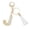 J, variant on Custom Letter Keychain Translucent Resin Pendant Name Keyring Durable Stylish Accessory for Keys Bags