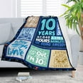thumbnail image 3 of 10 Year Old Boy Gift Ideas, Coolest Gifts for 10 Year Old Boys, Boys Age 10 Gift for Birthday, 10th Birthday Decorations for Boy, Best 10 yr Old Boy Birthday Gift Throw Blanket 60 x 50 Inch, 3 of 6
