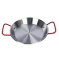 thumbnail image 1 of para panqueques de huevo para sartén para cocinar queso de acero inoxidable Freidora antiadherente Apta para vavajils Apta par 28cm Baoblaze Olla seca de acero inoxidable, 1 of 8