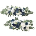 thumbnail image 3 of 2 piezas artificiales hechas a mano, guirnalda colgante, guirnalda , arco de fondo, flor para pared de arco, decoración del Azul BLESIY botín de arco de boda, 3 of 6