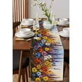 thumbnail image 2 of Hokiten Table Runners 90 Inches Long Dress Scarves, Farmhouse Flowers Farmhouse Coffee/Dining/Kitchen Table Runner for Living Room, Country Botanical Floral Oil Painting 13x90 Inch, 2 of 7