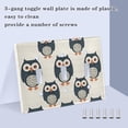 thumbnail image 4 of Dailycode Light Switch Plate Covers 3 Gang Wall Plate Plastics Outlet Covers for Kitchen Home Office Decor Navy Blue Cute Owls, 4 of 8