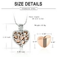 thumbnail image 2 of Heart Cremation Jewelry for Ashes Holder Urn Necklace Lockets for Human Ashes Pet Ashes Urn Jewelry Pendent for Ashes and Chain, 2 of 6