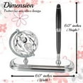 thumbnail image 3 of Matashi Highly Polished Chrome Plated Executive Globe Pen Desk Set – Elegant Home & Office Décor, 3 of 8