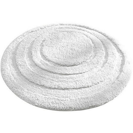 Microfiber Round Bathroom Rug - InterDesign Microfiber Round Bathroom Shower Accent Rug, 24
