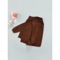 thumbnail image 3 of Cardigan Tricoté pour Filles et Garçons, Manches Longues, à Simple Boutonnage, 3 of 8