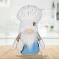 thumbnail image 3 of 3pcs Chef Rudolph Doll Button Hat Chef Gnome Handmade Plush Chef Dolls Christmas Birthday Holiday Tree Top Desktop Shelf Tray Ornament, 3 of 7