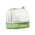 thumbnail image 4 of figatia Parrot Hanging Bathtub Bird Bath Box, Multipurpose Parrot Bath House Cage Bird Shower for Cockatiel Budgie Canary Small Birds green, 4 of 8