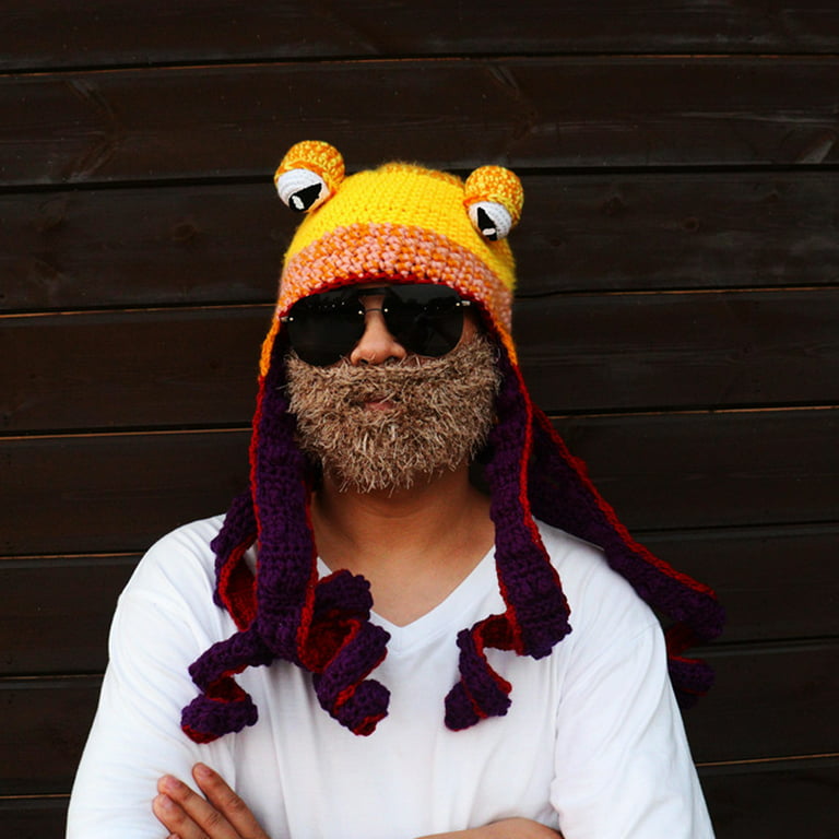 SUNRI Creative Octopus Hat Crochet Anti-static for Birthday Party -