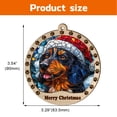 thumbnail image 2 of Afghan Hound Christmas Dog Ornament, Afghan Hound Dog Christmas Decor, Afghan Hound Dog Suncatcher Gift, Xmas Decorations, Dog Gifts, 2 of 4