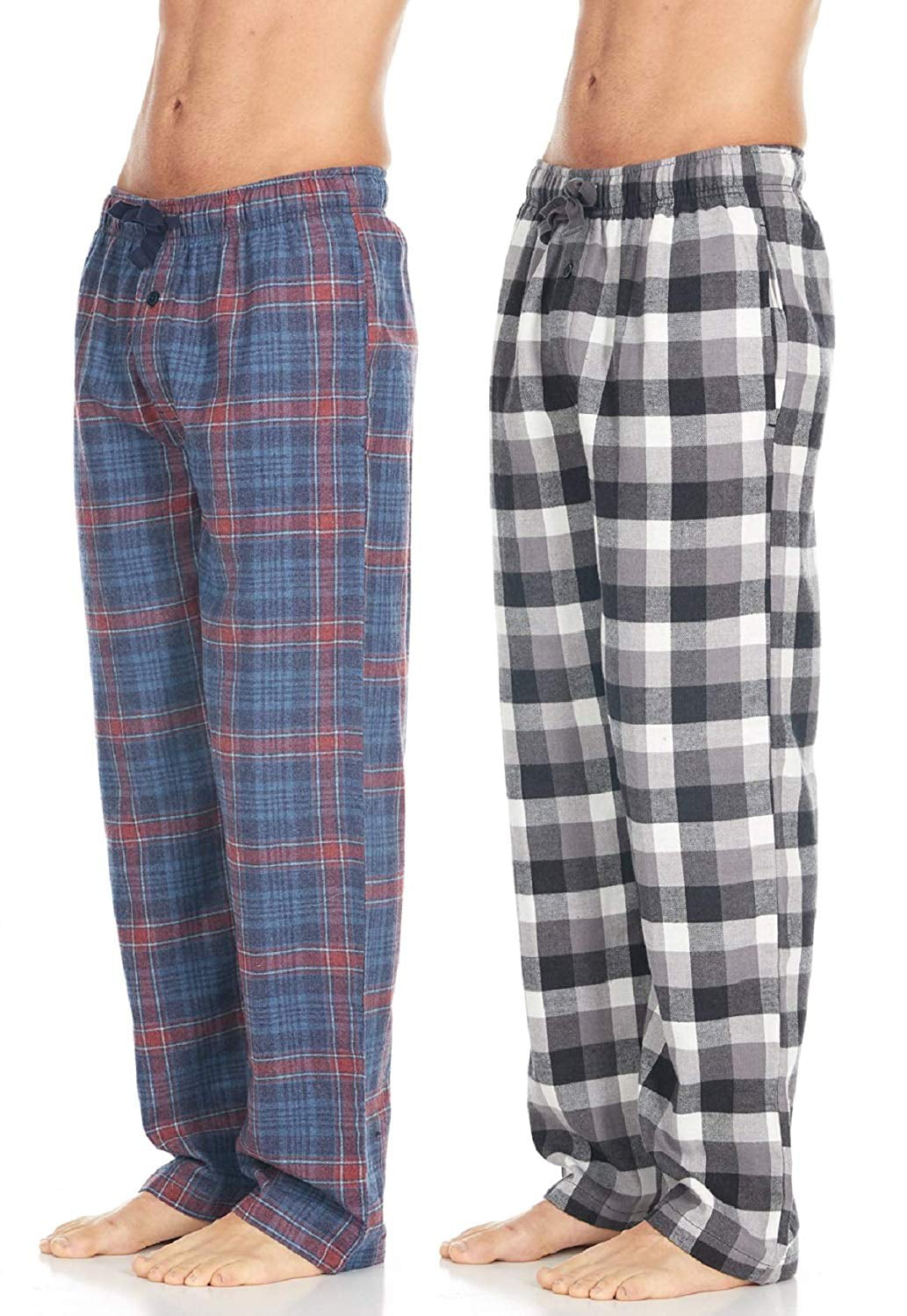Daresay - Men's Cotton Super-Soft Flannel Plaid Pajama Pants/Lounge ...