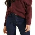 thumbnail image 3 of GUESS Women's Gerri Ribbed Off The Shoulder Sweater Red Size X-Large, 3 of 3
