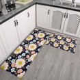 thumbnail image 2 of Pioneer Flower Floral Print Pattern Kitchen Rugs Sets Of 2, Anti Fatigue Non Slip Washable Floor Mats for Kitchen Sink Laundry, 17X30 Inch + 17X47 Inch, 2 of 6