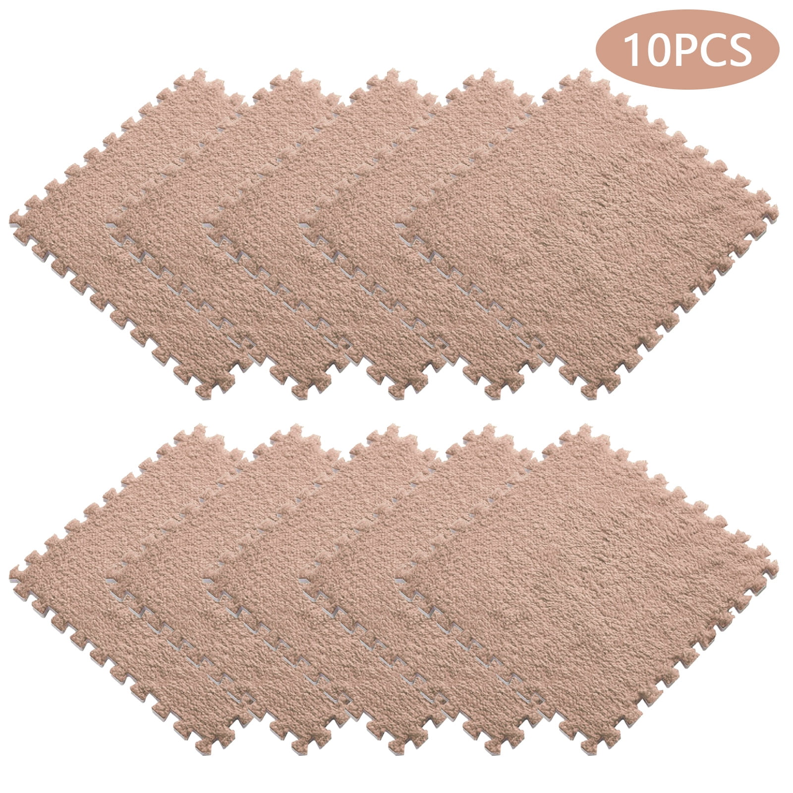 100pcs, 12X12 Plush Interlocking Carpet Tiles, 1cm Thick Foam Mat, Soft  Puzzle Play Mat, Living Room Bedroom Foam Mat Area Rugs(Color:Q)