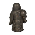 thumbnail image 6 of 11" x 17" Copper Polystone Meditating Buddha Sculpture with Engraved Carvings and Relief Detailing, by DecMode, 6 of 7