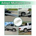 thumbnail image 5 of HECASA Pair 80" X 15" X 2.3" 6000 LBS Silver Aluminum Load /  Unload Heavy Duty Ramps Truck Trailer Hook End Knife Foot for ATV, Lawn Mower, Motorcycle, 5 of 13