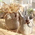 thumbnail image 3 of Cesta De Mimbre De Mimbre Tejida Con Césped Natural, Soporte Para Macetas De Jardín, Blanco L Magideal Moderno, 3 of 6