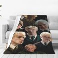 thumbnail image 1 of Manta de viaje de felpa suave de Draco Malfoy para dormitorio, sala de estar, sofá, oficina, regalo para todas las estaciones para mujeres, hombres, niñas y niños, 1 of 7