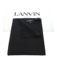 thumbnail image 2 of Lanvin Soft Luxurious 100% Wool Navy Fringe Scarf for Mens, 2 of 3