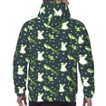 thumbnail image 7 of Lsque Green Frogs Pattern Casual Men's Hoodie,Hooded Sweatshirt with Kangaroo Pocket,Pullover Hoodie-4X-Large, 7 of 7
