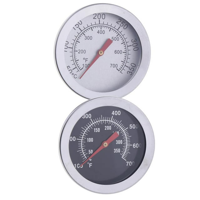 2Pcs grill per bbq Termómetro Acero Inoxidable 50-350 degree -700 degree F Medidor De Temperatura