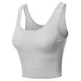 thumbnail image 3 of FashionOutfit Women's Junior Sized Basic Solid Sleeveless Crop Tank Top, 3 of 5