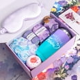 thumbnail image 3 of Aofmee Gift Set for Women, 8 Pcs Lavender Spa Body Care Set, Beauty Relaxing Graduation & Birthday Gifts Baskets for Her, Purple, 3 of 8