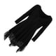 thumbnail image 5 of Vestido corto de empalme de encaje de talla grande para mujer Blusa de manga larga sexy Top informal de trabajo Vogacara AP1427-24B, 5 of 7