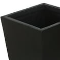 thumbnail image 5 of LuxenHome Black MgO 18.5in. H Tall Tapered Square Planter, 5 of 9