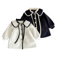 thumbnail image 1 of 0-24M Newborn Baby Girls Small Fragrant Wind Coats Cotton Jacket Ruffle Flip Collar Fall Winter Warm Cotton Coat Tops, 1 of 7