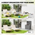 thumbnail image 4 of Outsunny 30 Gallon Resin Deck Box, Lockable Outdoor Storage Box, 4 of 10