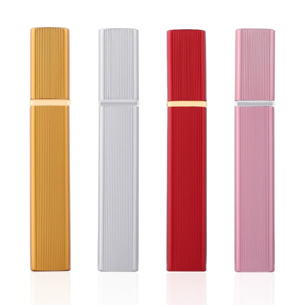 Dinheiro Paquete de 4 botellas atomizadoras de perfume de 12 ml recargables, mini botella pulverizadora portátil, estuche con bomba aromática, para viajes de trabajo, fitness, estilo: estilo1;